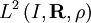 L^2\left(I,\mathbf R,\rho \right)