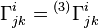 \Gamma^i_{jk} = {}^{(3)} \Gamma^i_{jk}