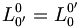 L_{0'}^{0}=L_{0}^{0'}