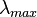\lambda_{max} \;