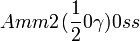 Amm2\,(\frac{1}{2}0\gamma)0ss