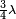 \scriptstyle{{3\over4}\lambda}