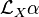 \mathcal{L}_X\alpha