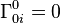 \Gamma^0_{0i} = 0