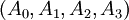 \ (A_0,A_1,A_2,A_3)