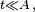 \scriptstyle t\ll{A}\,,