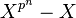 X^{p^n}-X