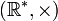 (\mathbb{R}^*,\times)