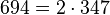 694=2 \cdot  347