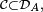 \scriptstyle\ \mathcal{C}\subset\mathcal{D}_{A},\ 