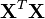 \mathbf{X}^{T} \mathbf{X}