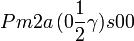 Pm2a\,(0\frac{1}{2}\gamma)s00