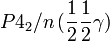 P4_2/n\,(\frac{1}{2}\frac{1}{2}\gamma)