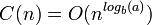 C(n)=O(n^{log_b(a)})