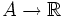 A\rightarrow\mathbb R