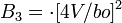 B_3 = \cdot[4V/bo]^2