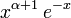 x^{\alpha+1}\,e^{-x}\,