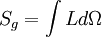 S_g = \int L d \Omega