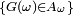 \ \scriptstyle \left\{G(\omega)\in A_{\omega}\right\}\ 
