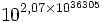 10^{2,07 \times 10^{36 305}}