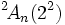 {}^2\!A_n(2^2)\,