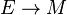 E\rightarrow M