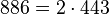 886=2 \cdot  443