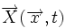 \overrightarrow{X}(\overrightarrow{x},t)