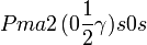 Pma2\,(0\frac{1}{2}\gamma)s0s