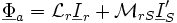 \underline \Phi_a = \mathcal{L}_r \underline I_r + \mathcal{M}_{rS} \underline I'_S \,