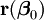 \mathbf{r}(\boldsymbol \beta_0)