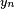 \scriptstyle y_n
