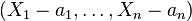 (X_1-a_1,\dots, X_n-a_n)