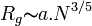 R_g \mathbb{s} a . N^{3/5}