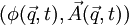  (\phi(\vec{q},t), \vec{A}(\vec{q},t))