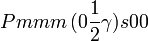 Pmmm\,(0\frac{1}{2}\gamma)s00