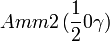 Amm2\,(\frac{1}{2}0\gamma)