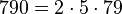  790 =2 \cdot  5 \cdot  79