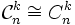 \mathcal C_n^k \cong C_n^k \,