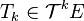 T_k \in \mathcal{T}^k E