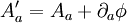 A'_a = A_a + \partial_a \phi