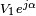 \scriptstyle{V_1e^{j\alpha}} 