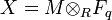 X = M{\otimes_R}F_q 