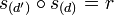 s_{(d')} \circ s_{(d)} = r