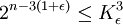 2^{n-3(1+\epsilon)}\le K_\epsilon^3