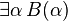 \exists\alpha\,B(\alpha)