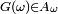 \ \scriptstyle G(\omega)\in A_{\omega}