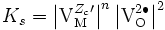 K_s = \left | \mathrm{V}_{\mathrm{M}}^{Z_c \prime} \right |^n \left | \mathrm{V_O^{2 \bullet}} \right |^2