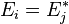 E_i = E_j^*