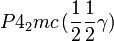 P4_2mc\,(\frac{1}{2}\frac{1}{2}\gamma)